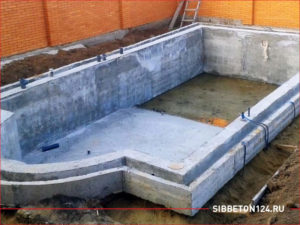 Бетон для бассейна при строительстве частного дома